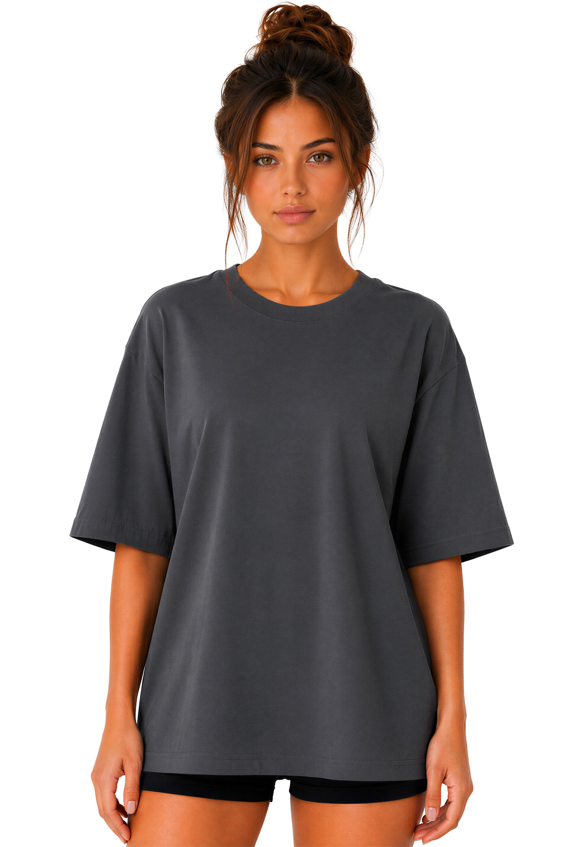 Damen Oversized T-Shirt in Dark Grey – Reichstadt