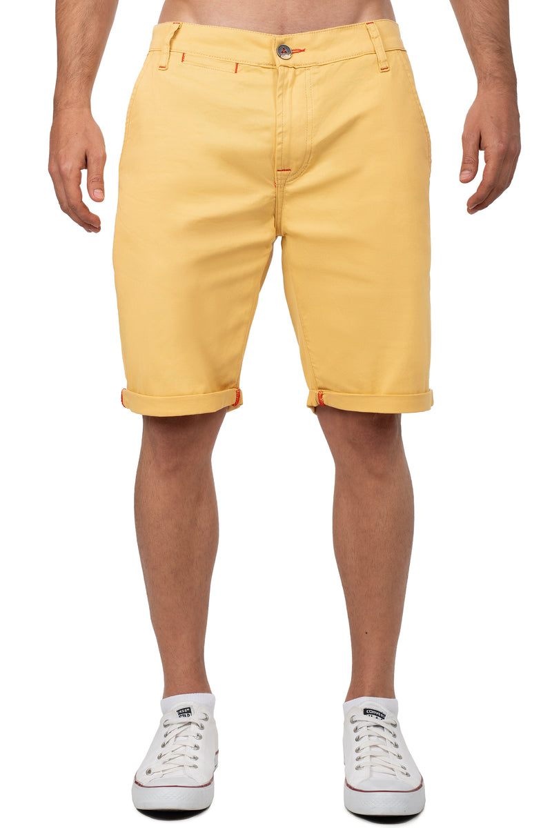 Herren Regular Fit Shorts Logo-Detail in Mustard – Cipo & Baxx