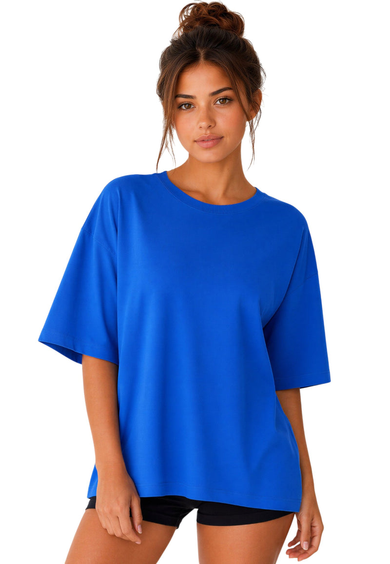 Damen Oversized T-Shirt in Blue – Reichstadt
