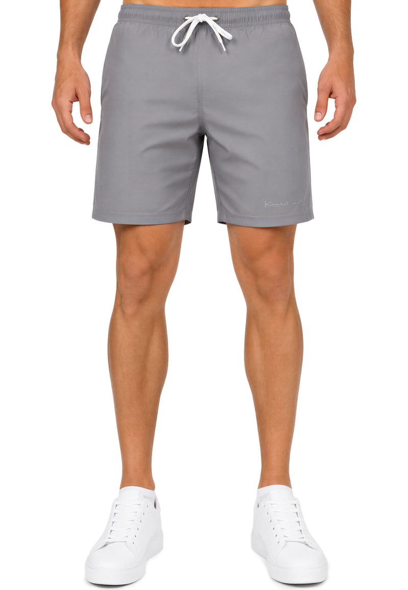 Herren Regular Fit Shorts Mid Waist in Dark Grey – Reichstadt