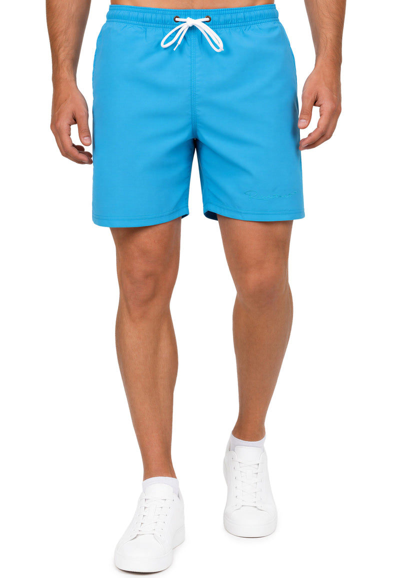 Herren Regular Fit Shorts Mid Waist in Sky Blue – Reichstadt