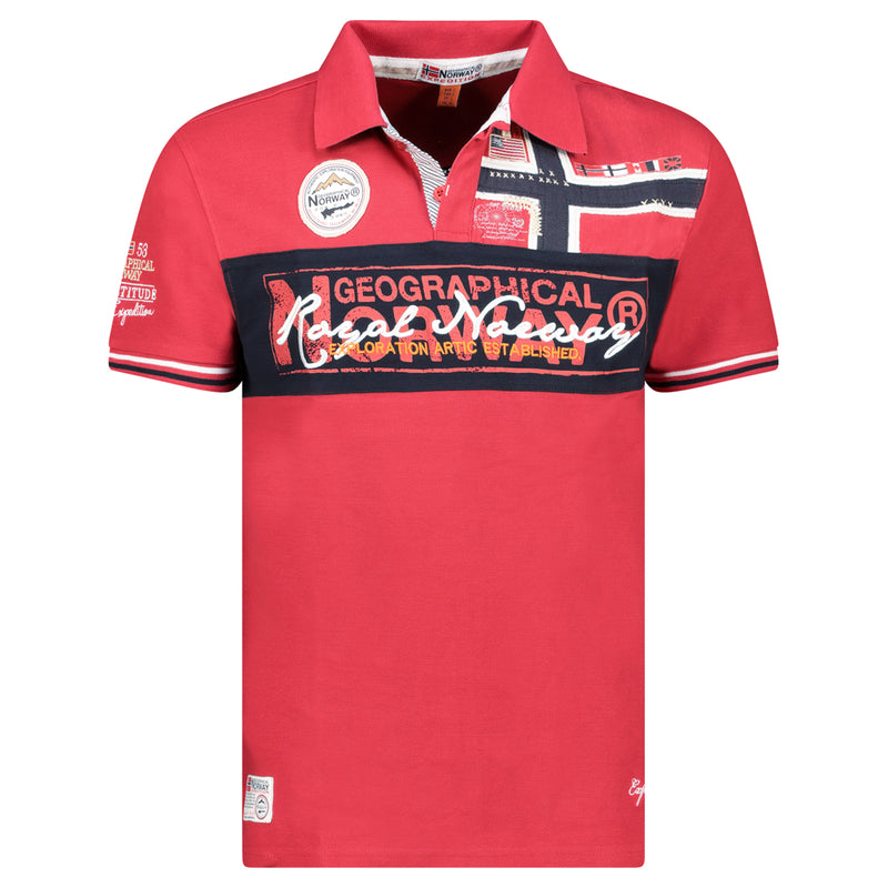 Herren Regular Fit T-Shirt kidney men in Red – Geographical Norway