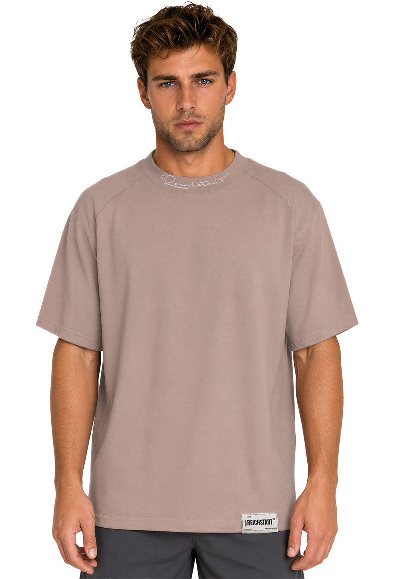 Herren Relaxed Fit T-Shirt in Warm Brown – Reichstadt