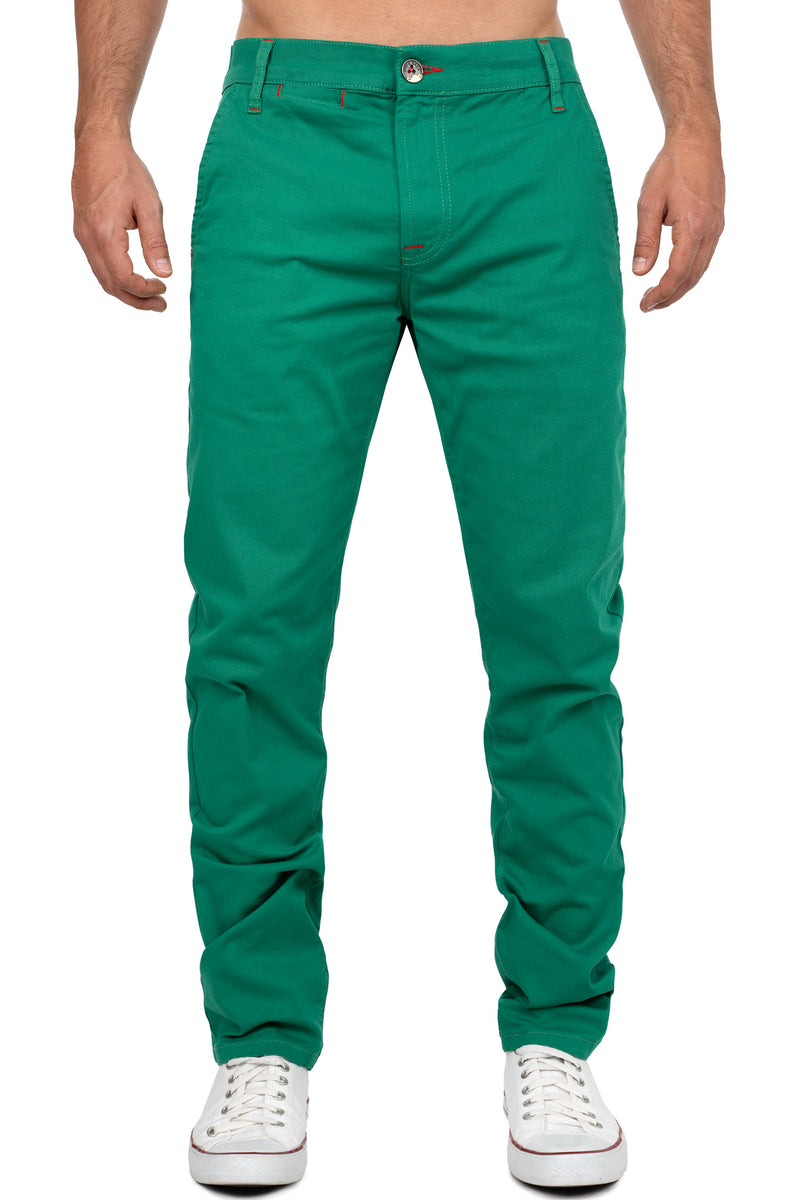 Herren Regular Fit Hose Mid Waist in Green – Cipo & Baxx