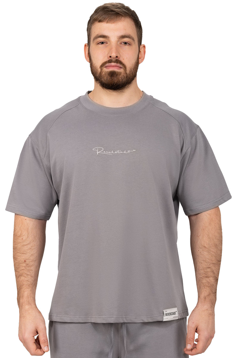 Herren Oversized T-Shirt in Dark Grey – Reichstadt