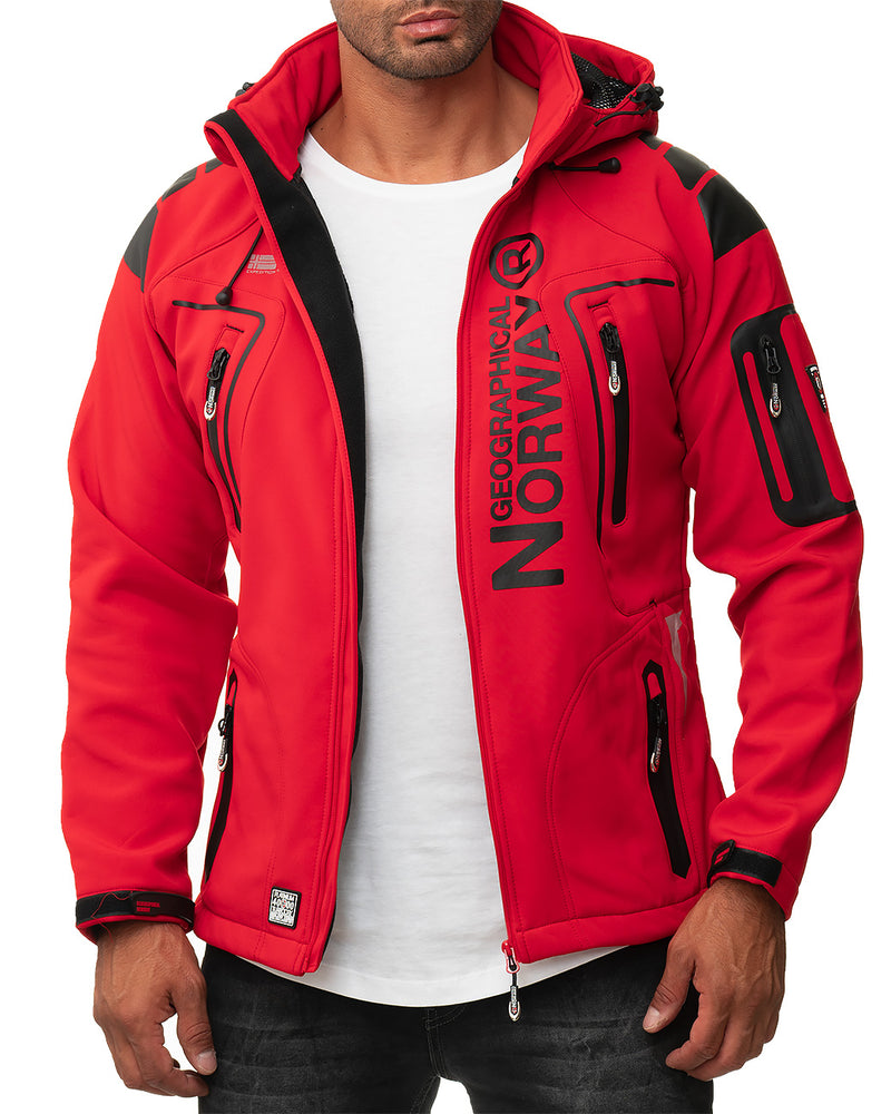 Herren Regular Fit Softshelljacke techno men - Red