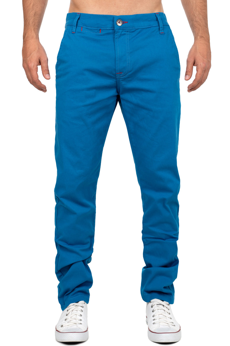 Herren Regular Fit Hose Mid Waist in Saxeblue – Cipo & Baxx