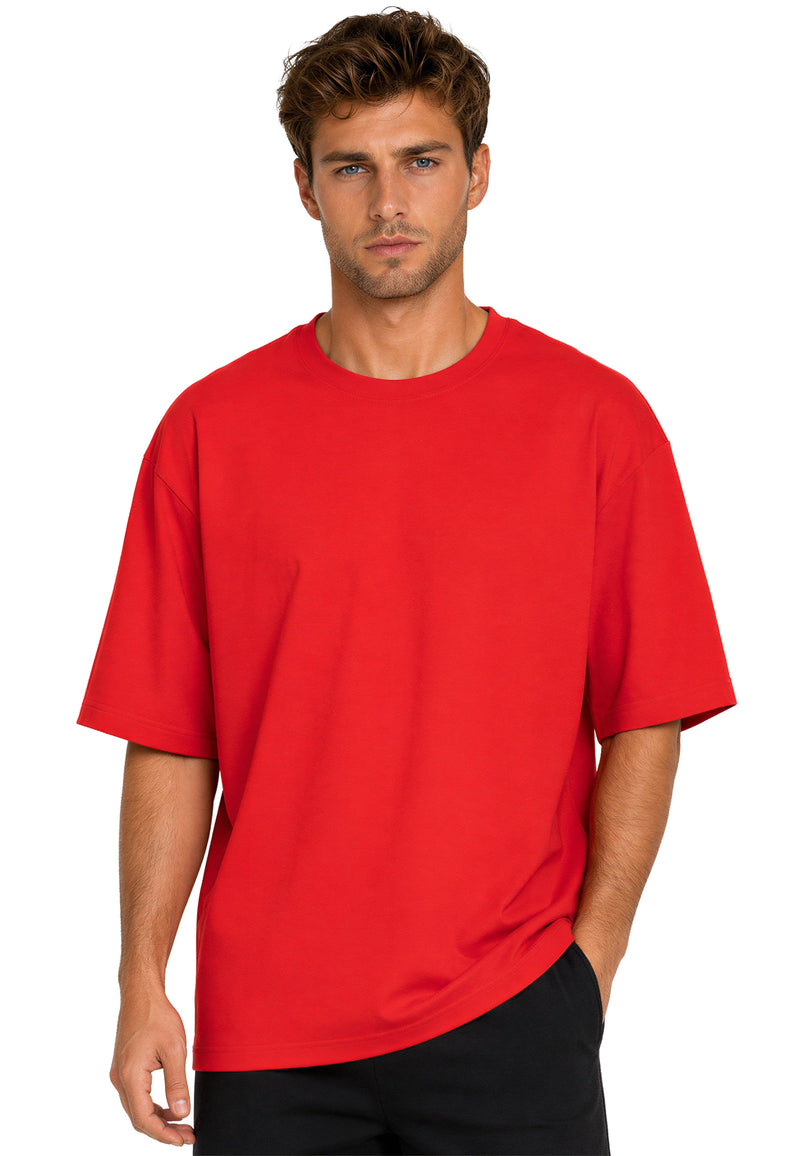 Herren Regular Fit T-Shirt Shoulder Drop in Red – Reichstadt