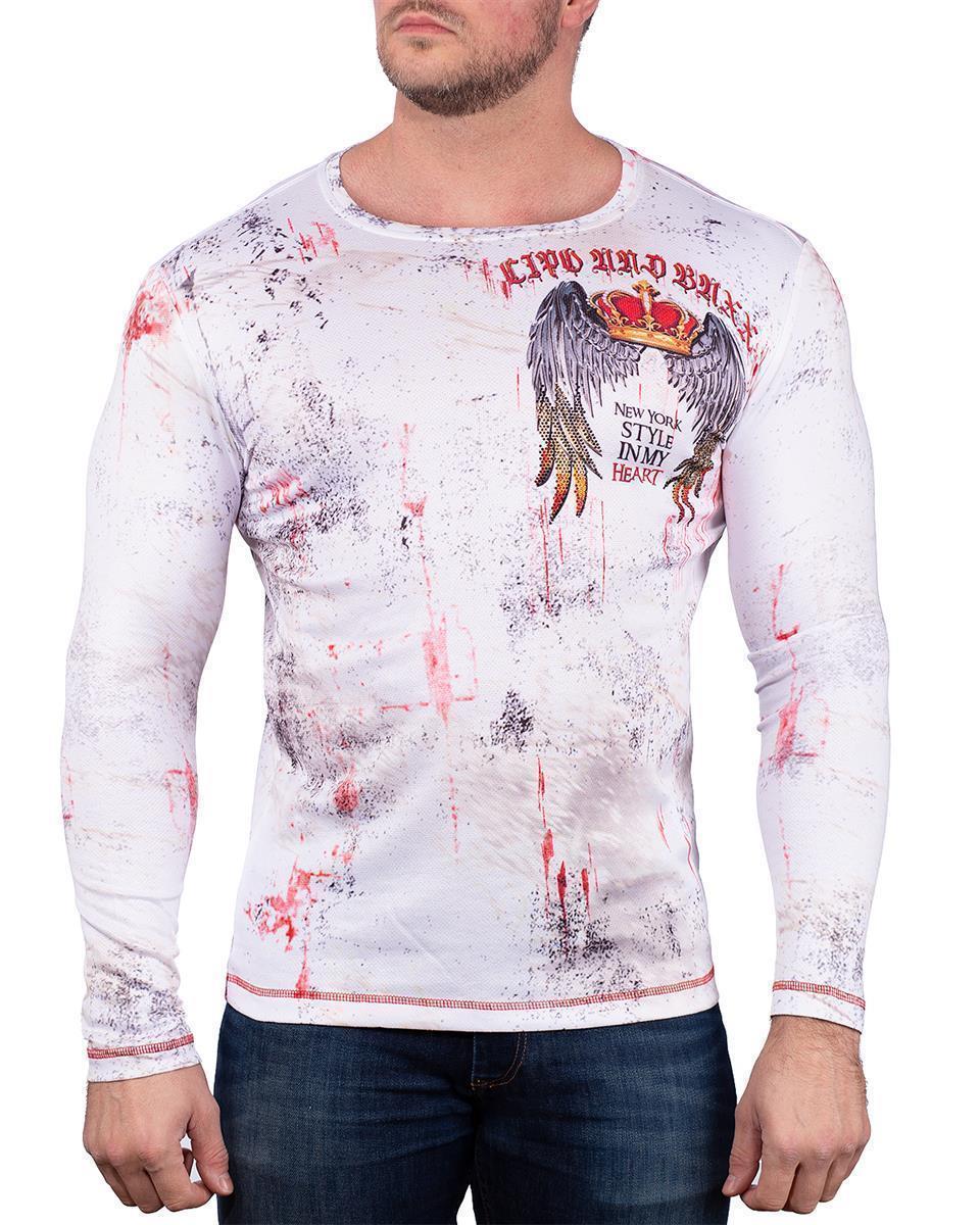 Herren Regular Fit Pullover in White – Cipo & Baxx