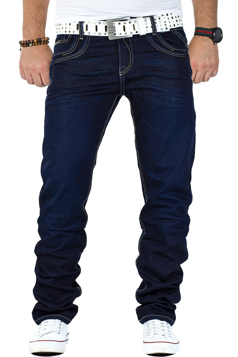 Herren Straight Fit Jeans Denim in Black – Cipo & Baxx