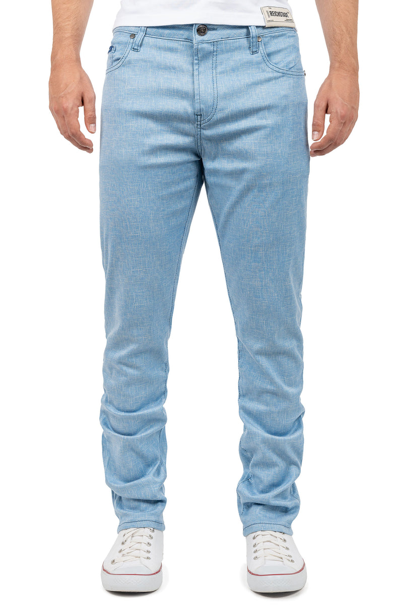 Herren Slim Fit Hose Mid Waist CD840 - Blue