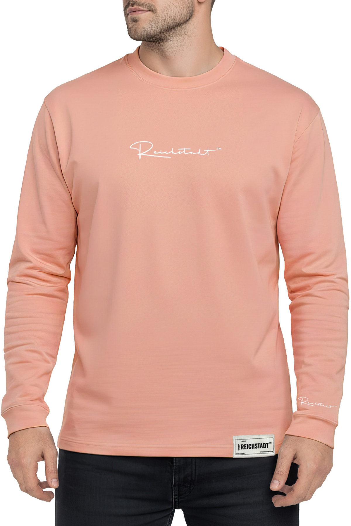 Herren Oversized Langarm Shirt in Old Pink – Reichstadt