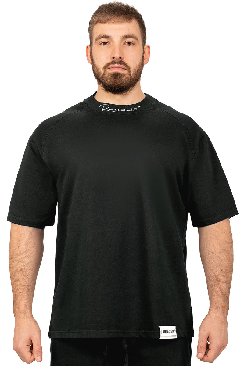 Herren Relaxed Fit T-Shirt in Black – Reichstadt