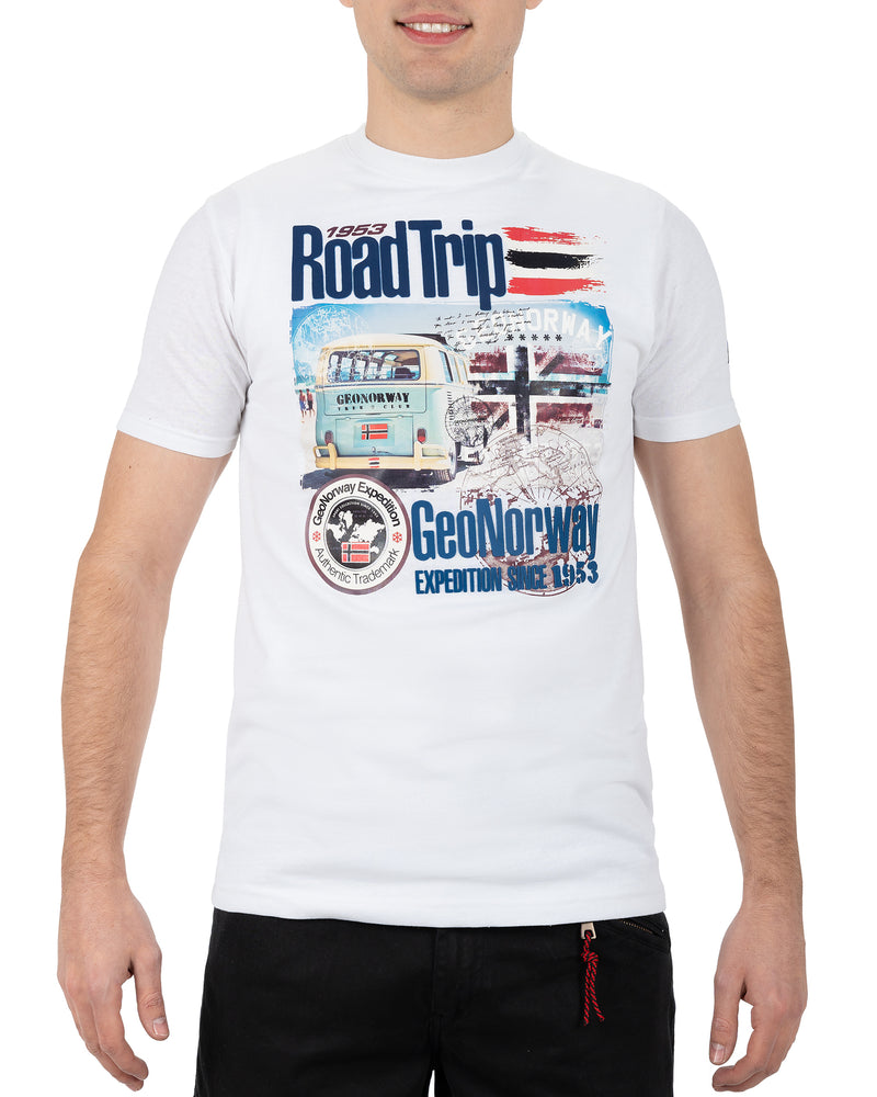 Herren Regular Fit T-Shirt jiami men in White – Geo Norway
