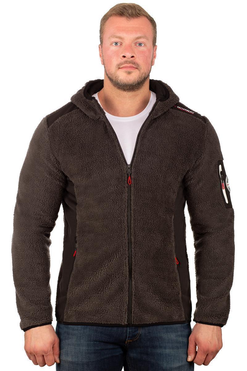 Herren Regular Fit Fleecesjacke tufour - Blended Grey
