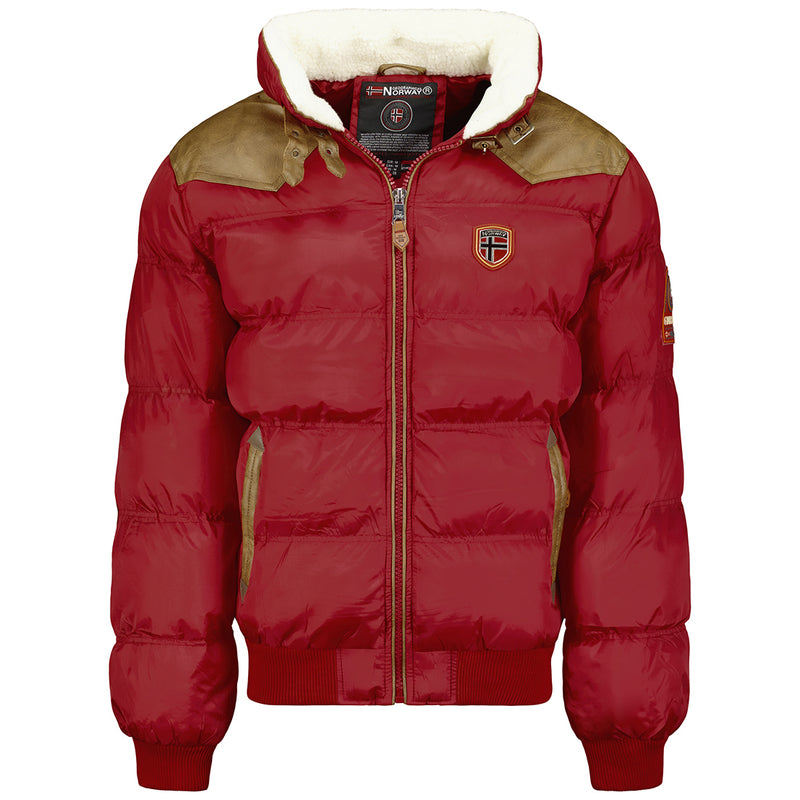 Herren Regular Fit Jacke abramovitch in Burgundy – Geographical Norway