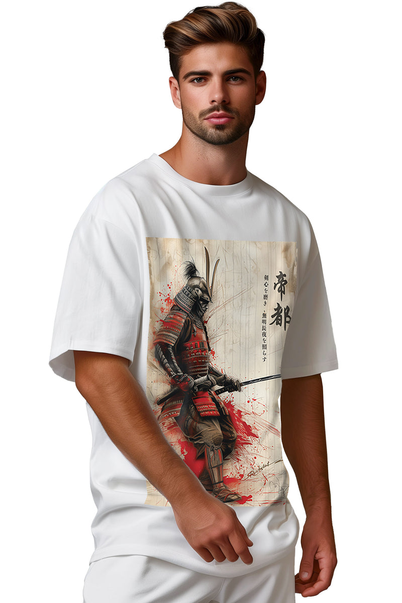 Herren Oversized T-Shirt in White – Reichstadt