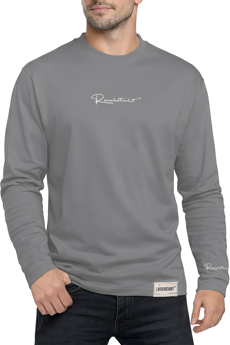 Herren Oversized Langarm Shirt 23RS042 - Dark Grey