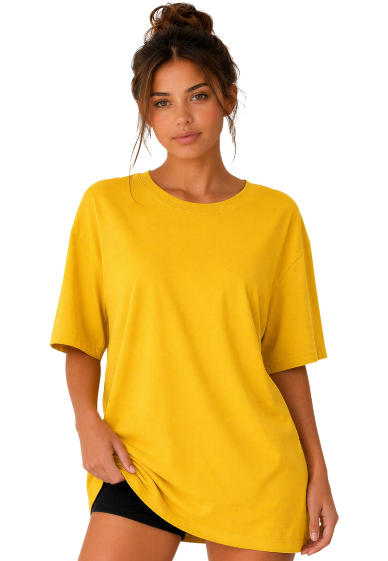 Damen Oversized T-Shirt 24RSW058 - Yellow