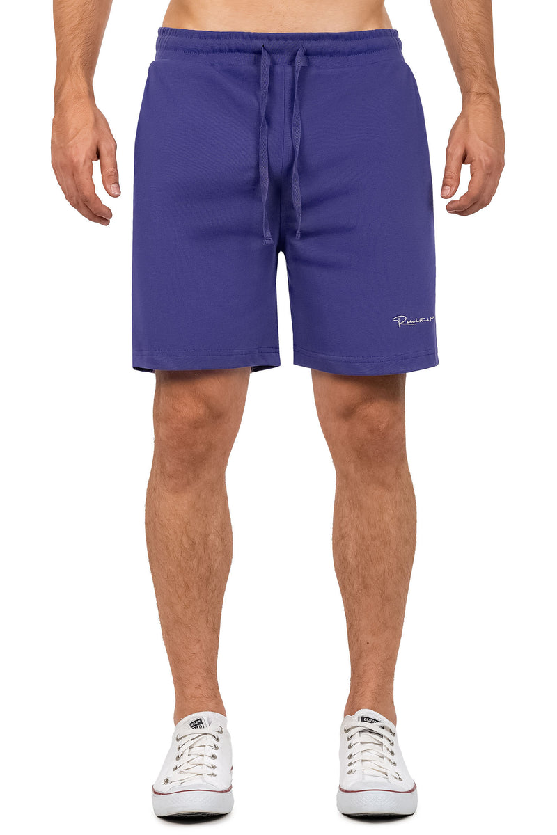 Herren Regular Fit Shorts Marken-Stick in Light Purple – Reichstadt