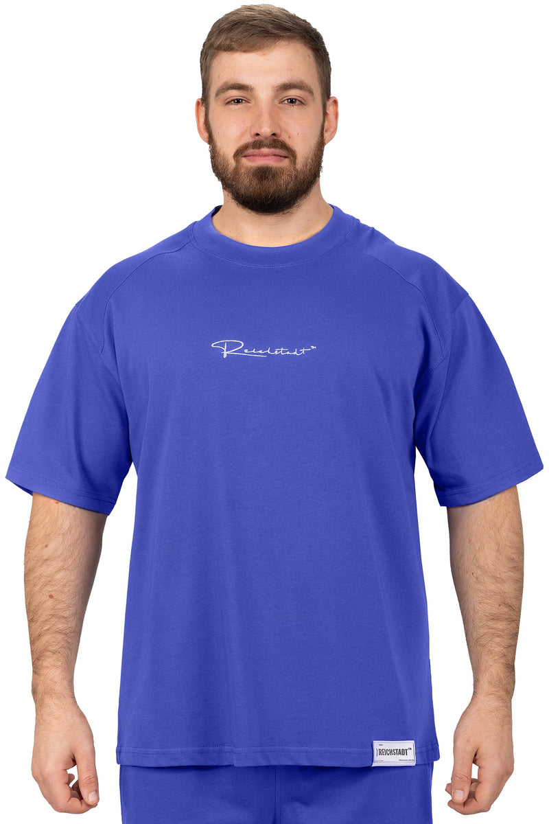 Herren Oversized T-Shirt in Light Purple – Reichstadt