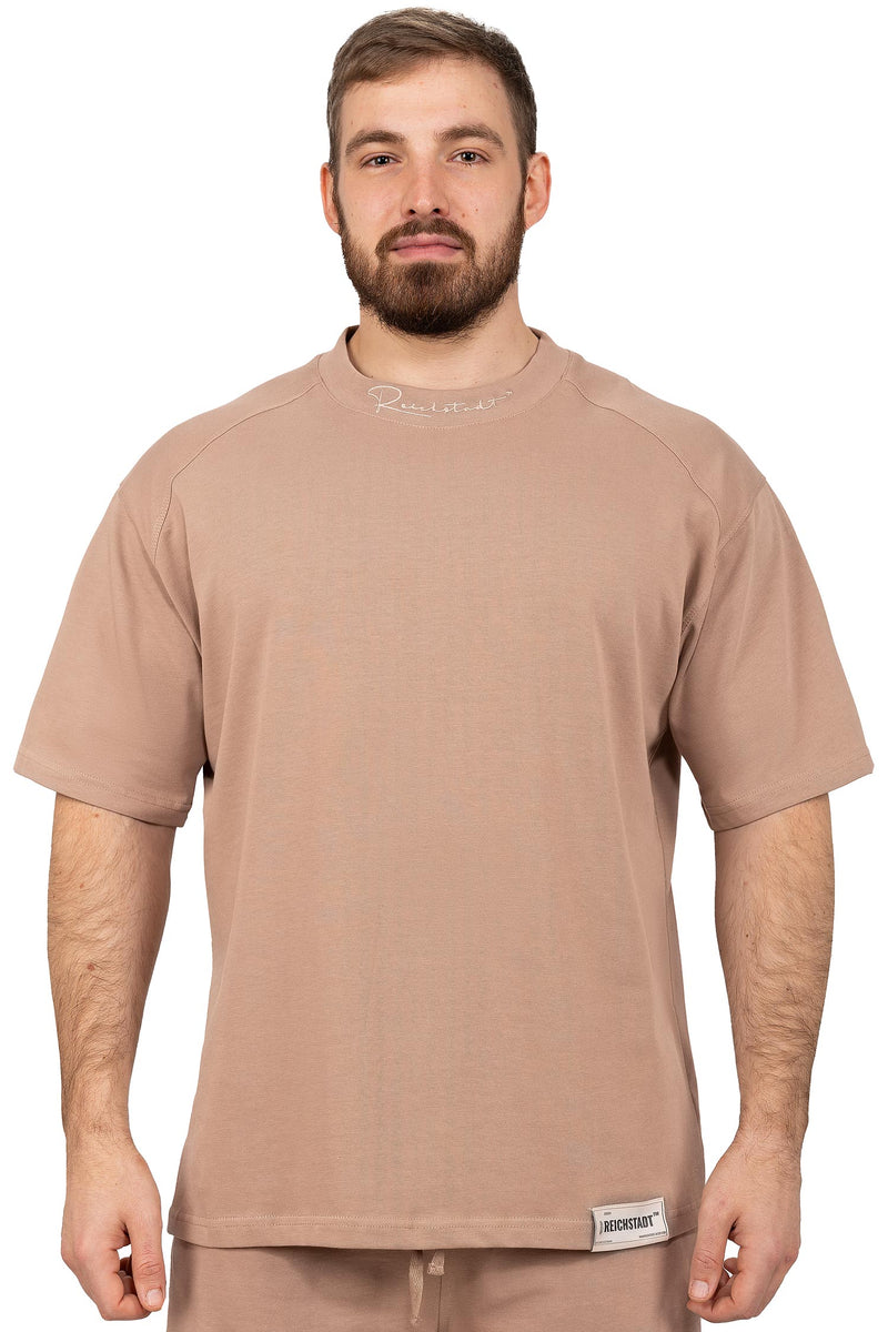Herren Relaxed Fit T-Shirt in Warm Brown – Reichstadt