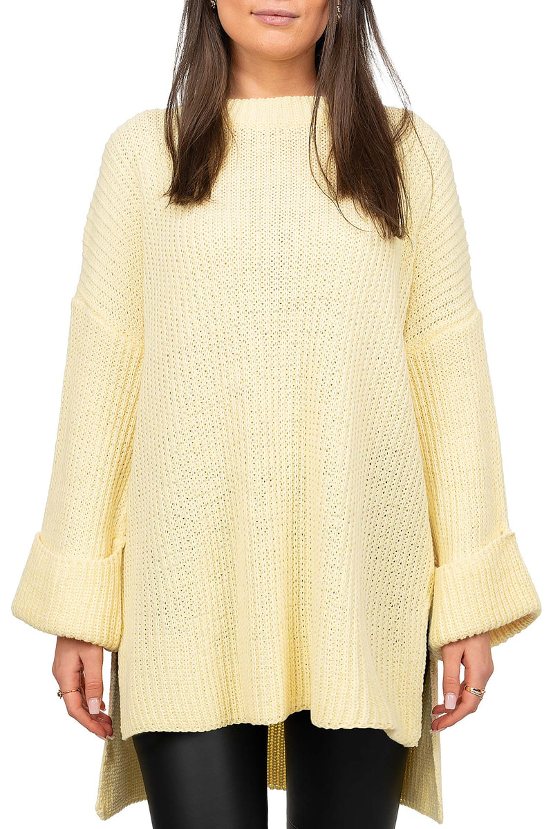 Damen Relaxed Fit Pullover in Yellow – Reichstadt