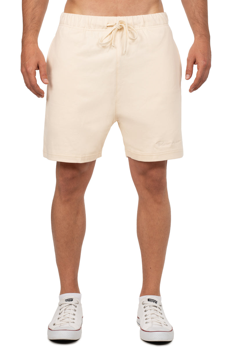 Herren Regular Fit Shorts Mid Waist in Eggshell White – Reichstadt