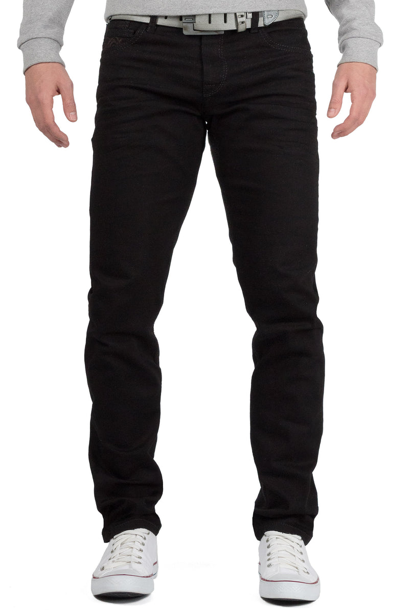 Herren Regular Fit Jeans Denim in Black – Cipo & Baxx
