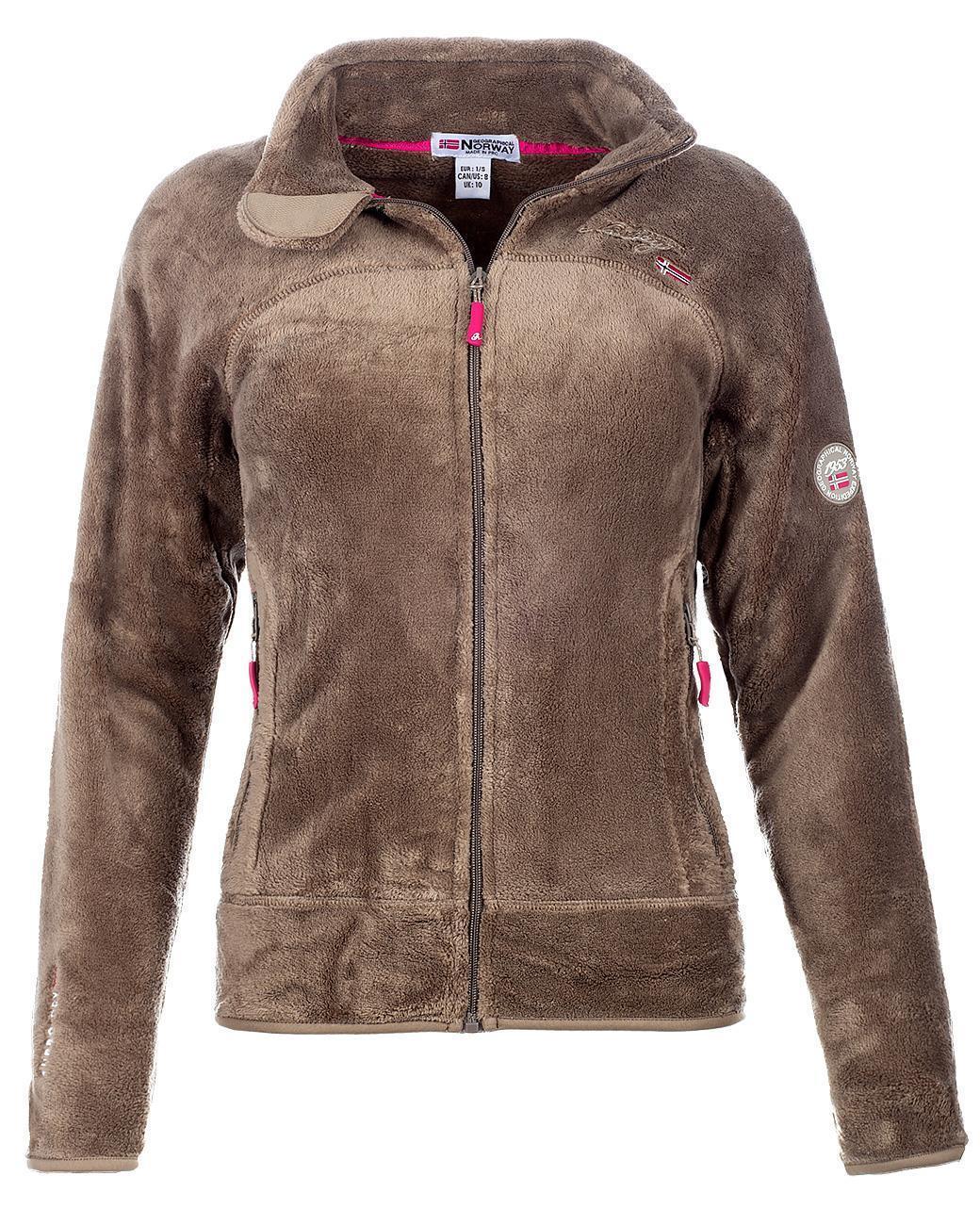 Damen Regular Fit Jacke upaline - Taupe