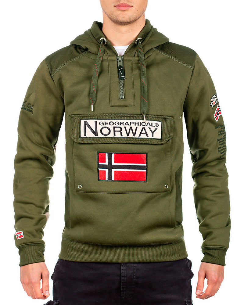 Herren Regular Fit Hoodie gymclass men - Khaki