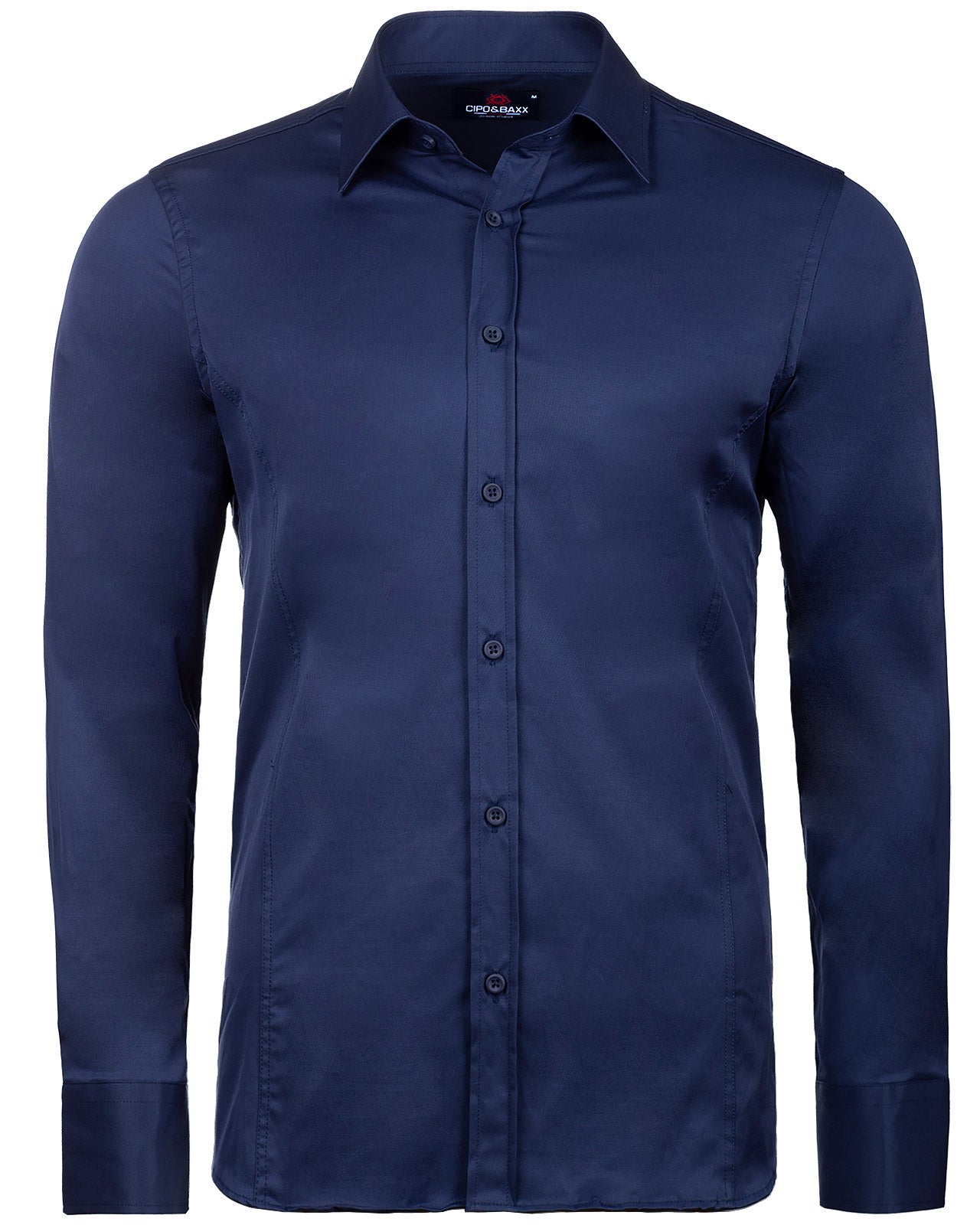 Herren Regular Fit Hemd in Navy – Cipo & Baxx