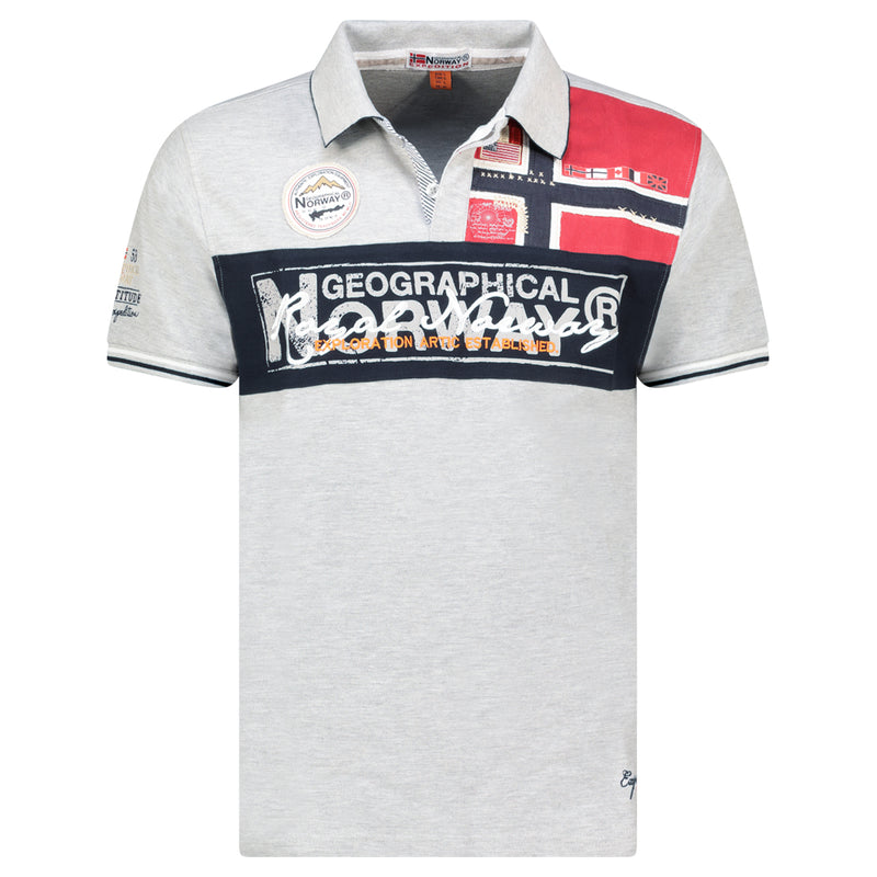 Herren Regular Fit T-Shirt kidney men in Blended Grey – Geographical Norway