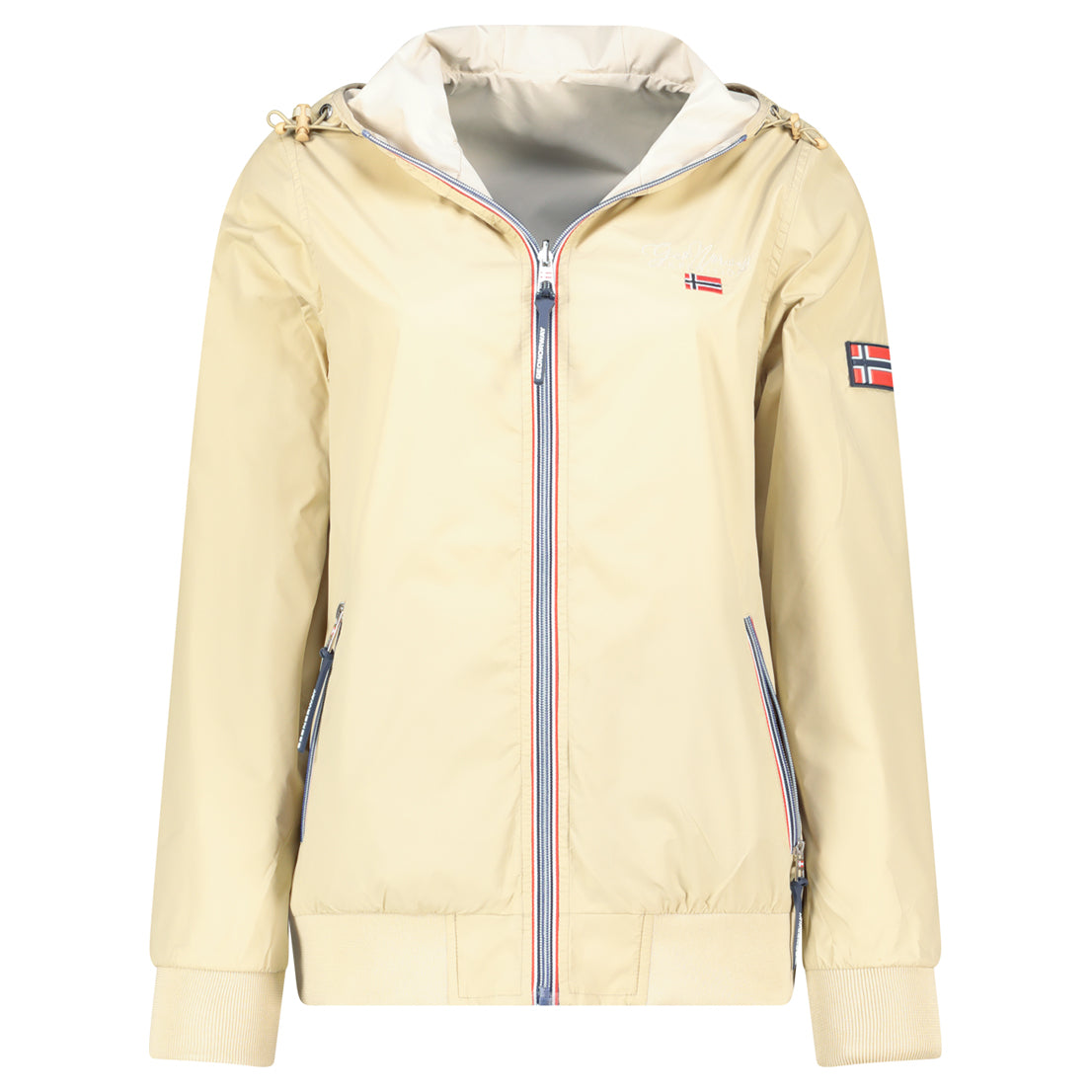 Damen Relaxed Fit Jacke Windabweisend arrivial lady in Beige – Geographical Norway
