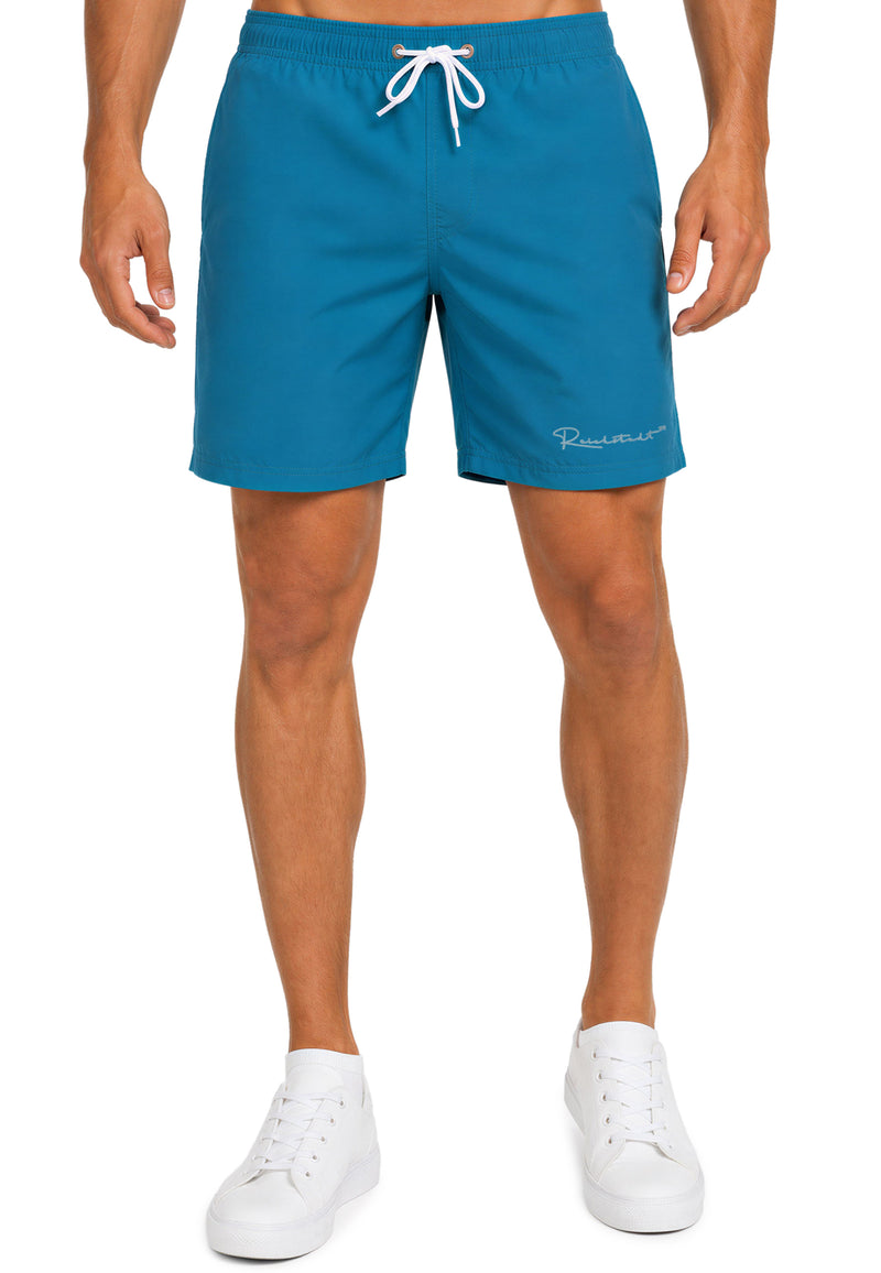 Herren Regular Fit Shorts Mid Waist in Blue – Reichstadt