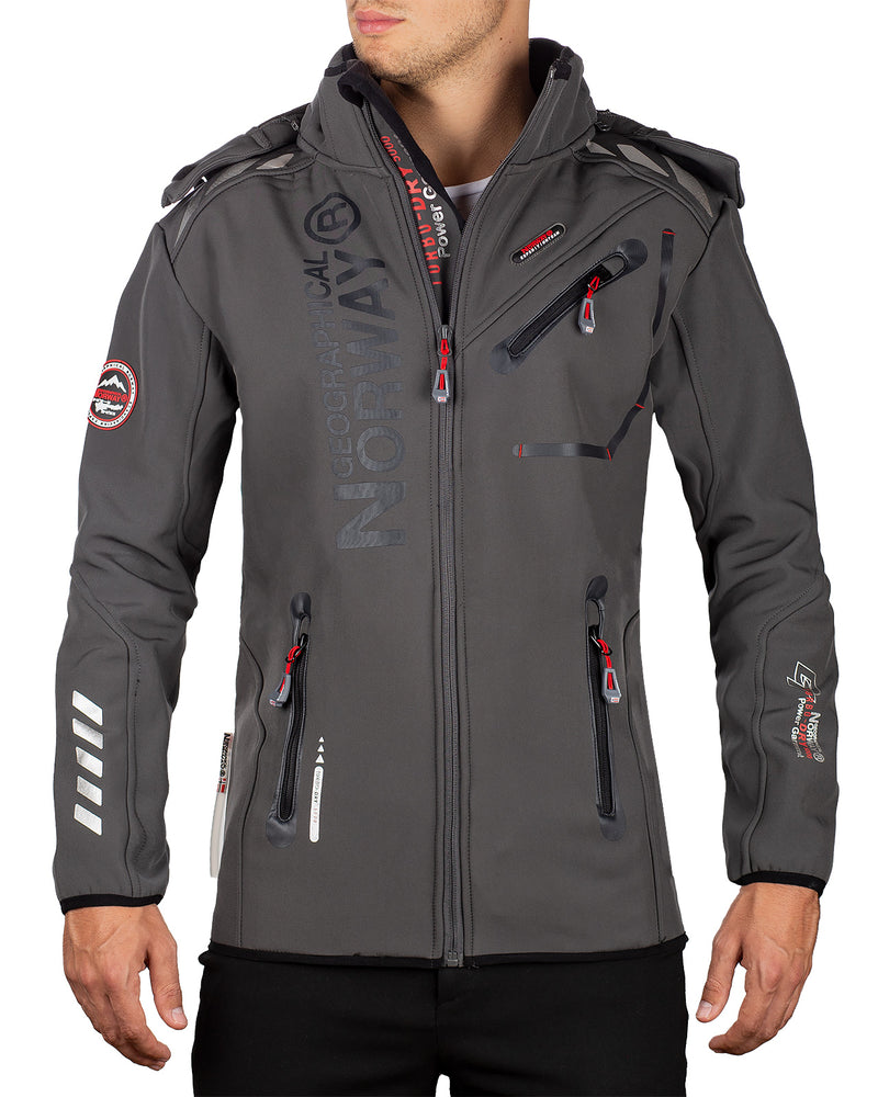 Herren Regular Fit Softshelljacke royaute men in ASSORT Dark Grey – Geographical Norway