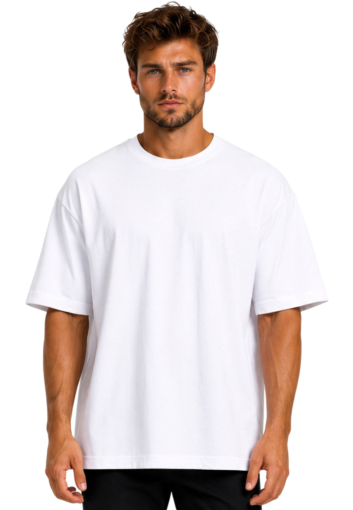 Herren Relaxed Fit T-Shirt in White – Reichstadt