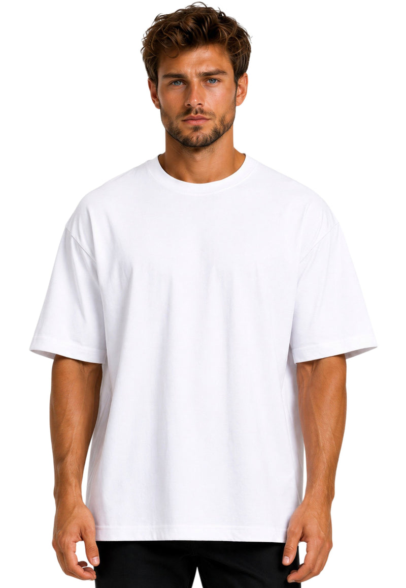Herren Relaxed Fit T-Shirt in White – Reichstadt
