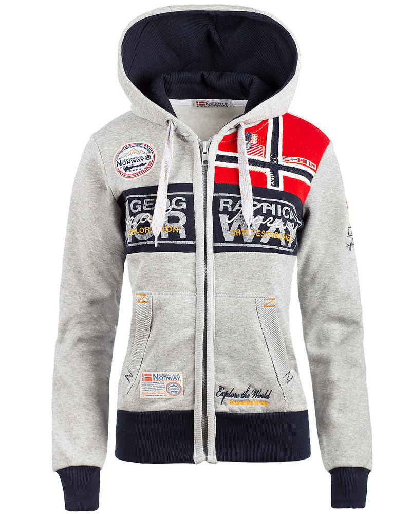 Damen Regular Fit Jacke flyer in Blended Grey – Geographical Norway