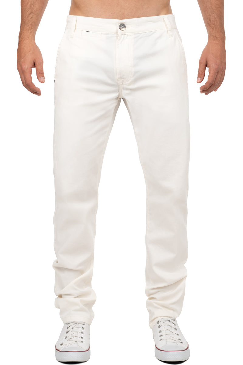 Herren Regular Fit Hose Mid Waist in White – Cipo & Baxx