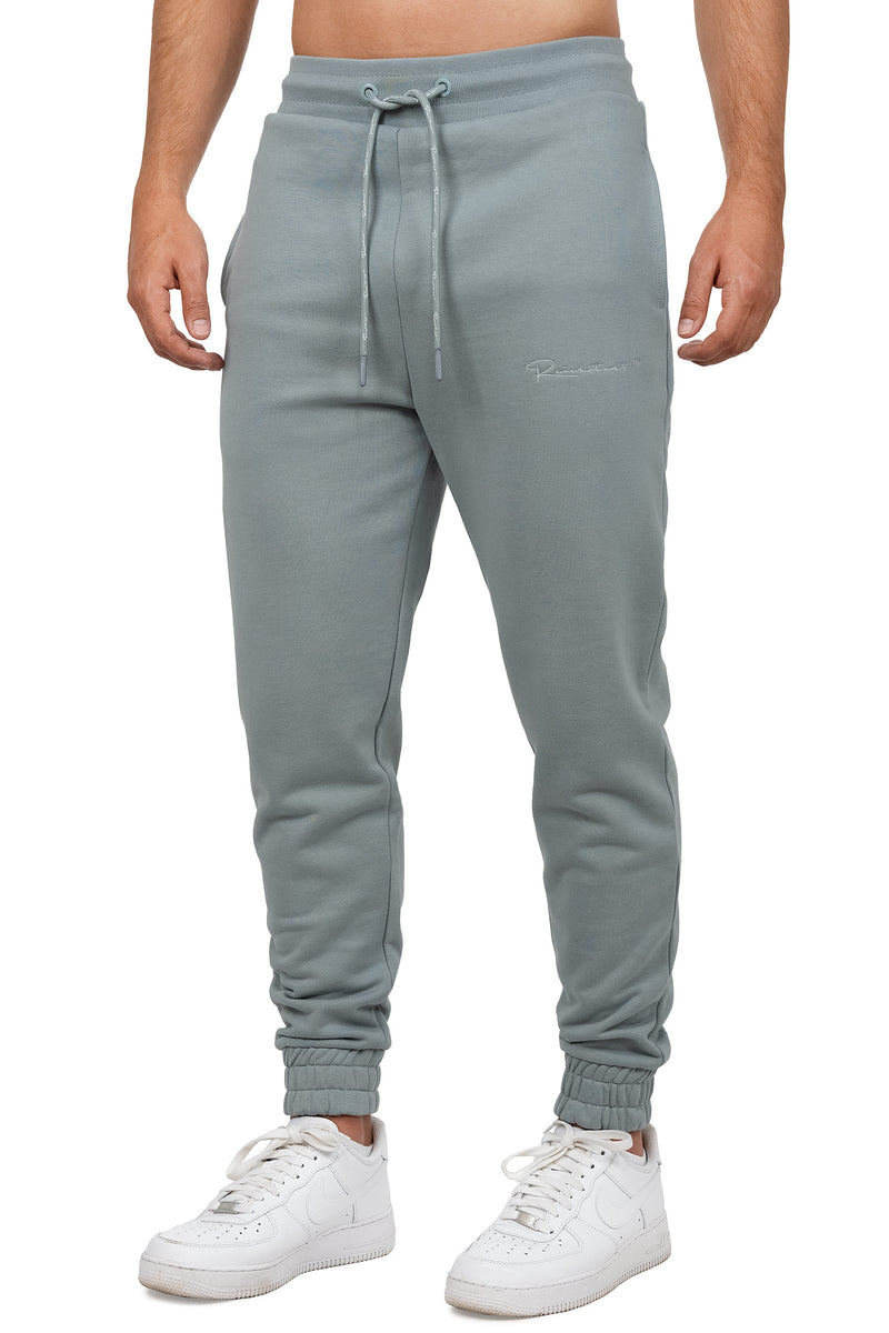 Herren Regular Fit Jogginghose Marken-Stick in Grey – Reichstadt