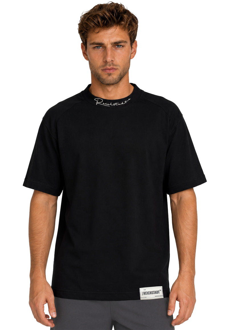 Herren Relaxed Fit T-Shirt in Black – Reichstadt