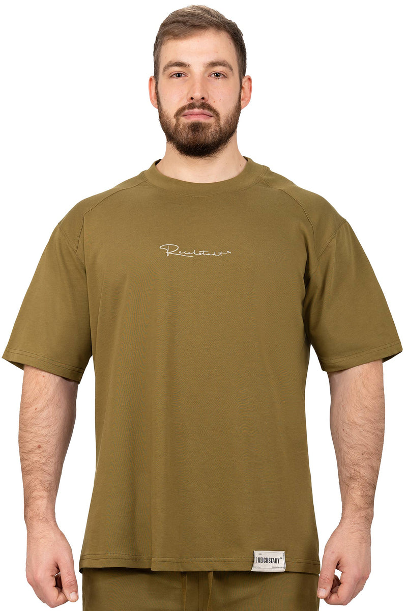 Herren Oversized T-Shirt in Khaki – Reichstadt