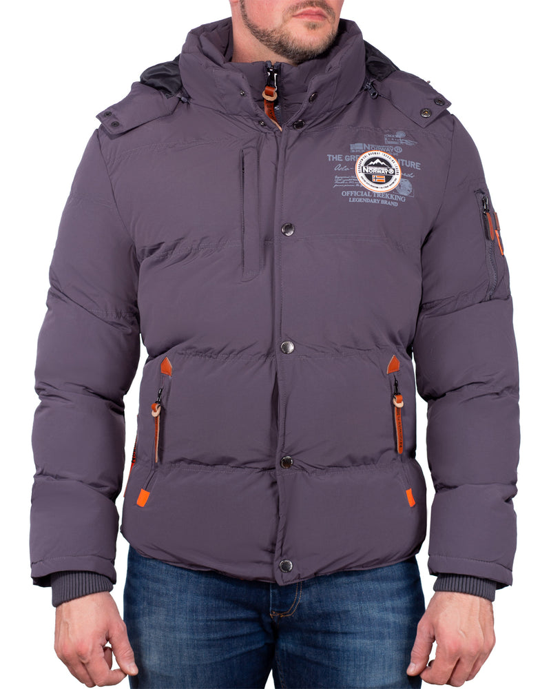 Herren Regular Fit Jacke verveine in Dark Grey – Geographical Norway