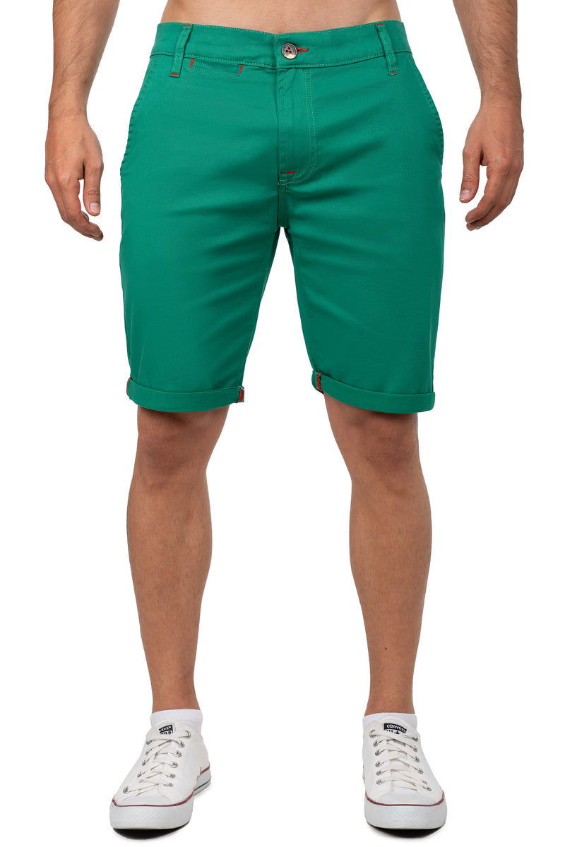 Herren Regular Fit Shorts Logo-Detail CK272 - Green