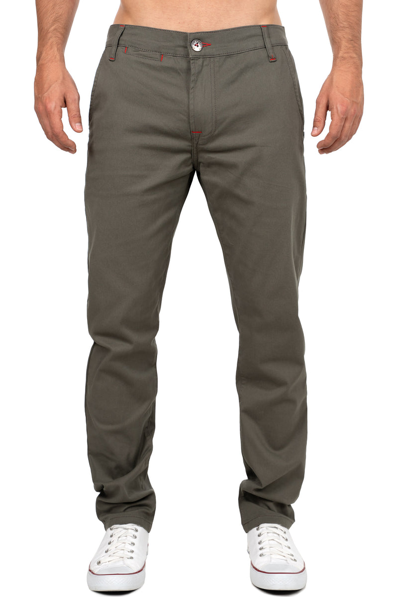 Herren Regular Fit Hose Mid Waist in Khaki – Cipo & Baxx