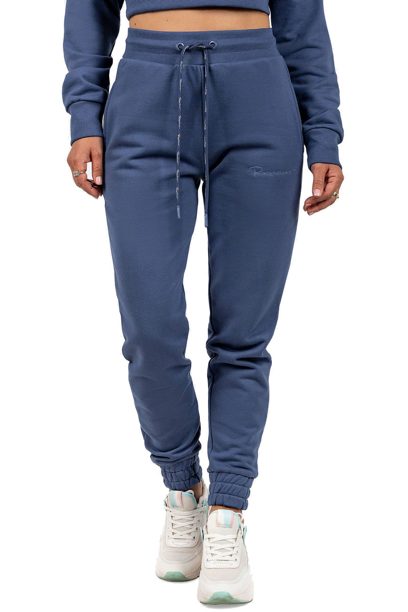 Damen Slim Fit Jogginghose Marken-Stick 23RSW039 - Dark Blue