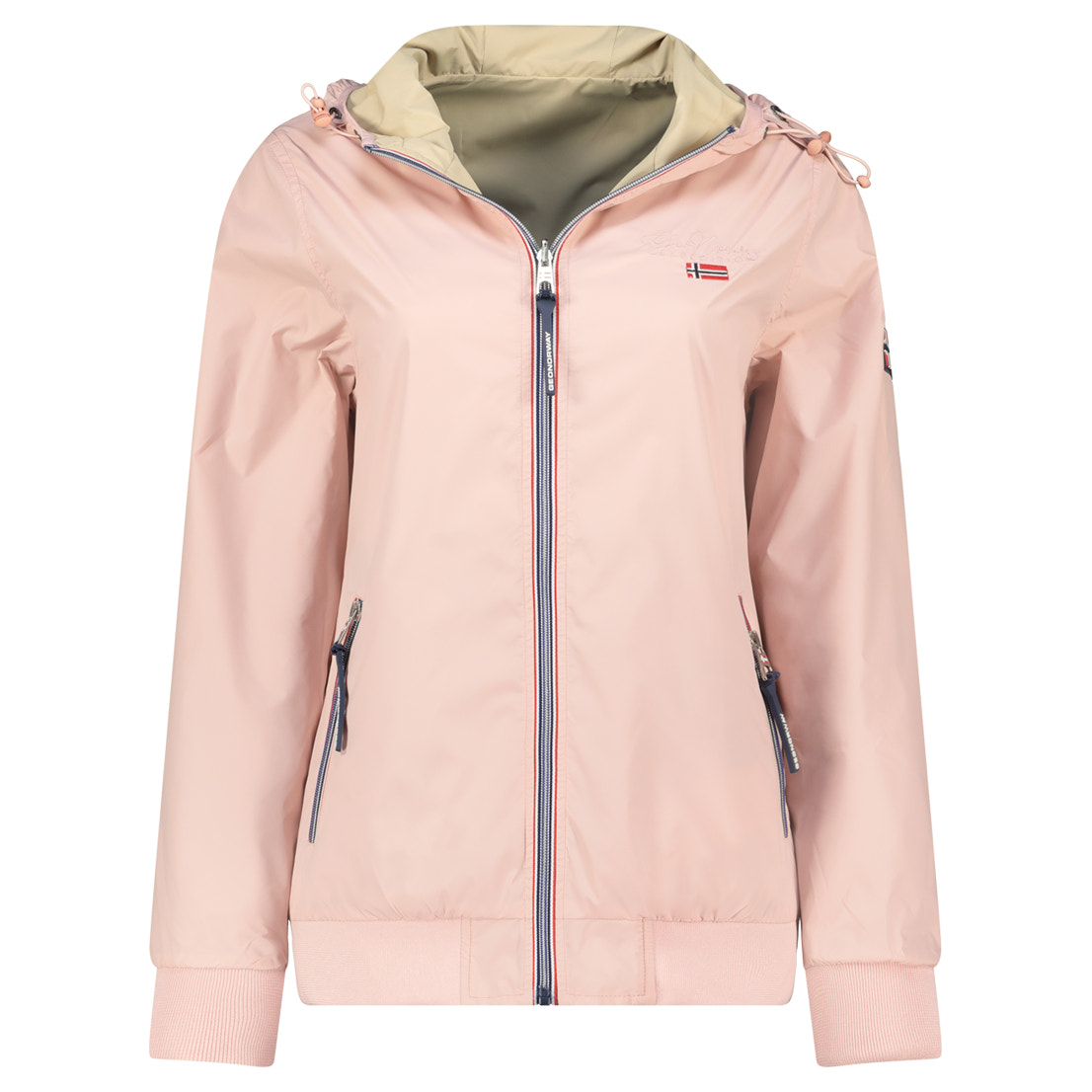 Damen Relaxed Fit Jacke Windabweisend arrivial lady in Pink – Geographical Norway