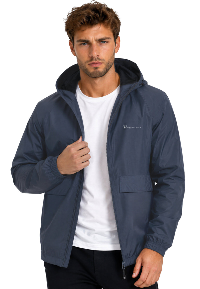 Herren Relaxed Fit Allwetter Windbreaker 24RS053 - Navy
