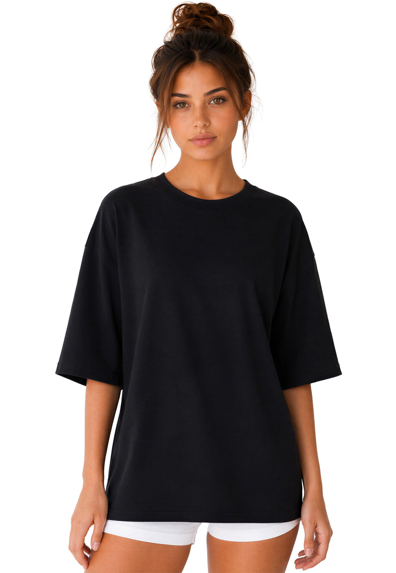 Damen Oversized Oversized T-Shirt 25RSW070 - Black